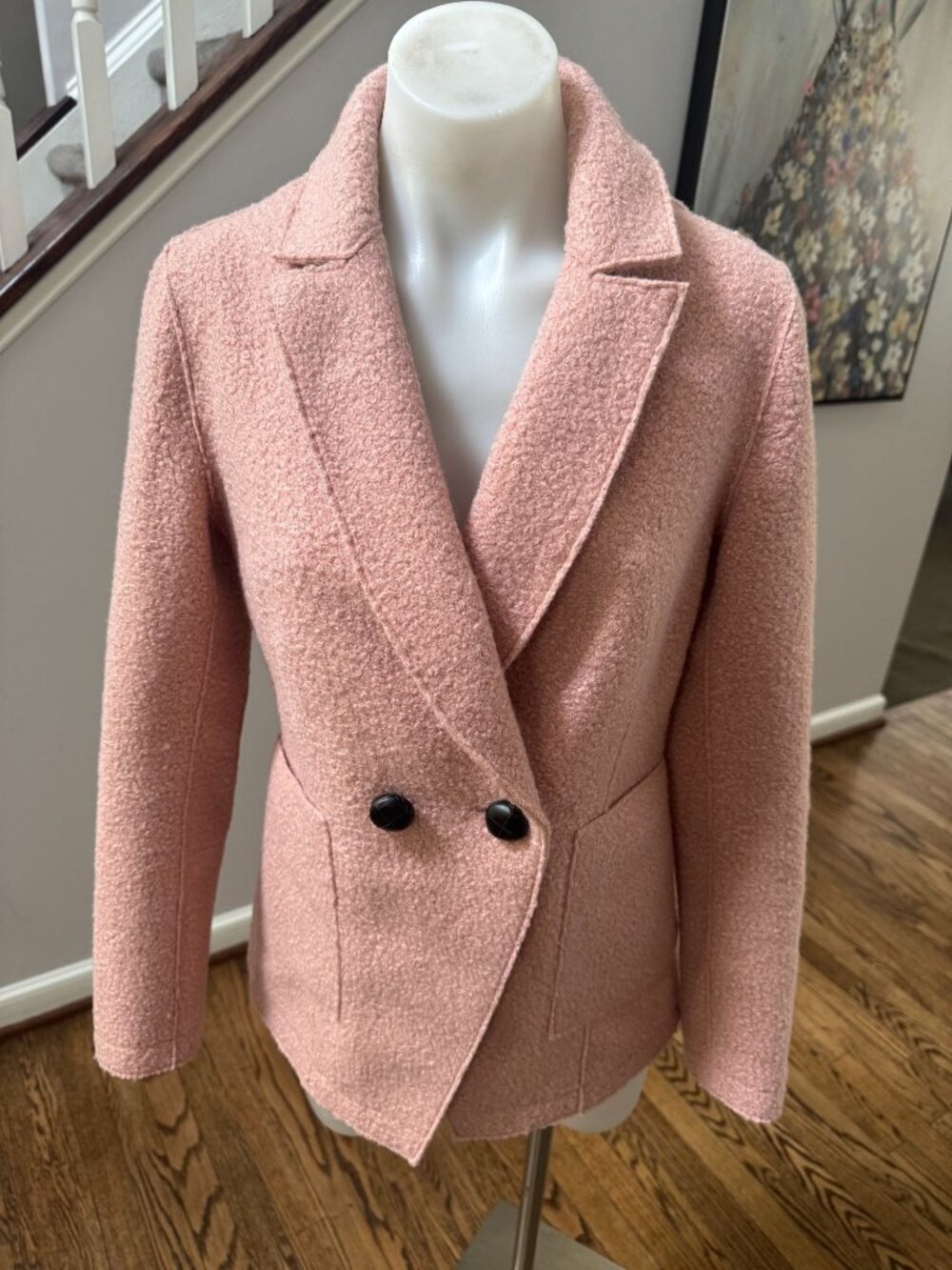 212 GOODS New York University Place Unlined Jacket Blazer Pink XS